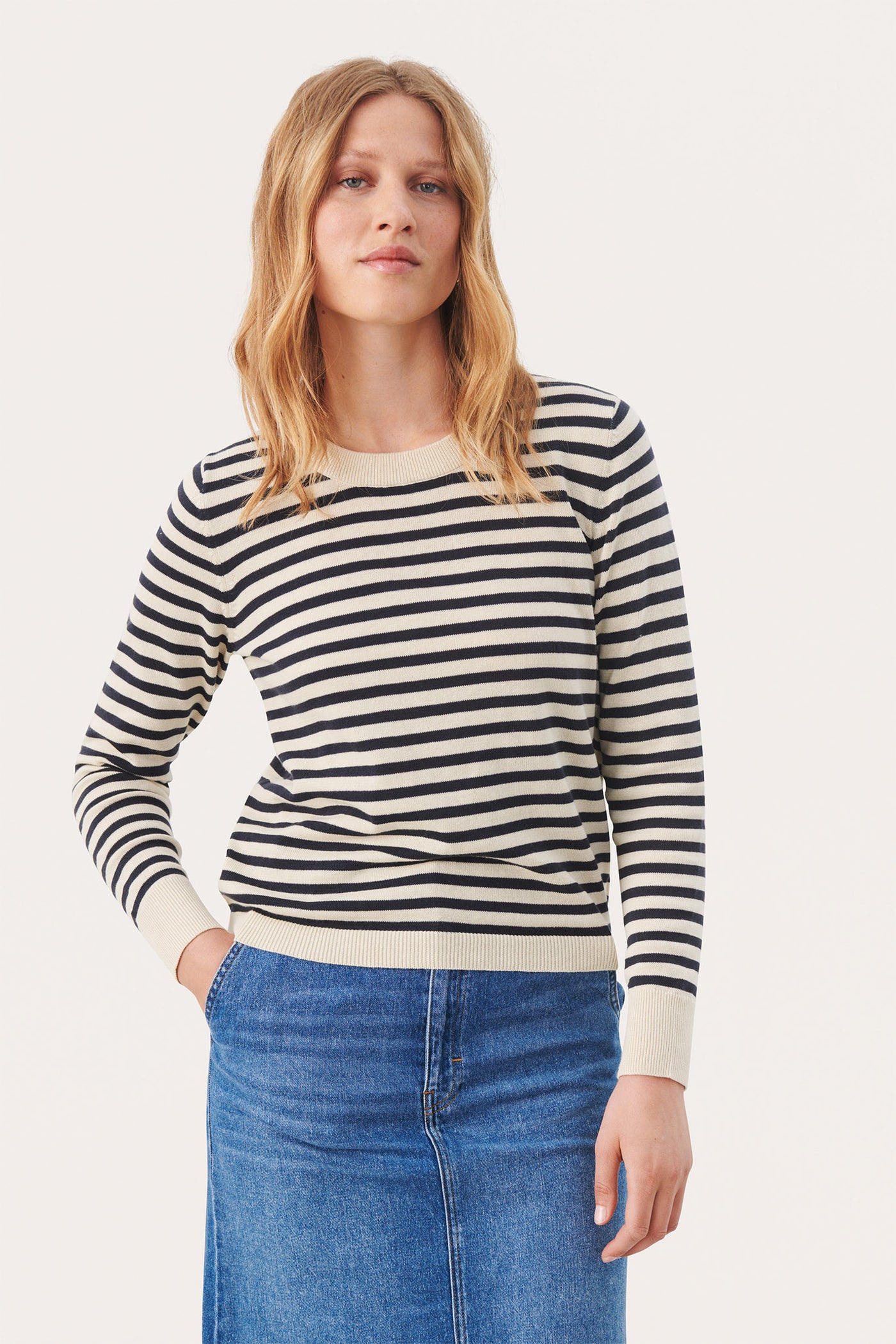 GertiePW PU Whitecap Gray Stripe - 30308324