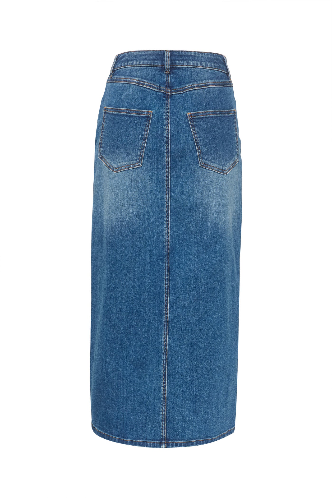 KAsinem HW Denim Skirt Medium Blue Denim - 10508064