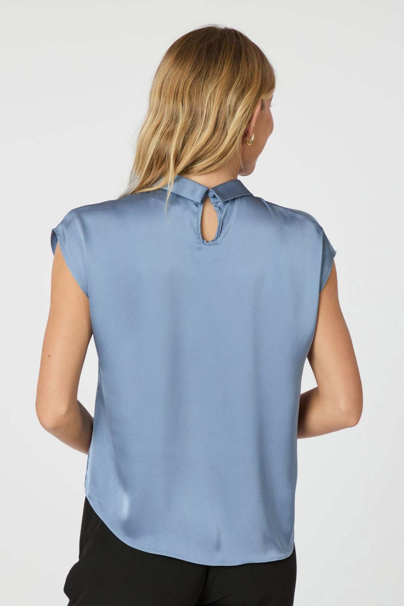 Fleur Drapy Satin DUSTY BLUE - 160990