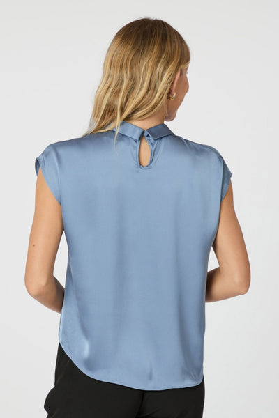 Fleur Drapy Satin DUSTY BLUE - 160990 Thumbnail