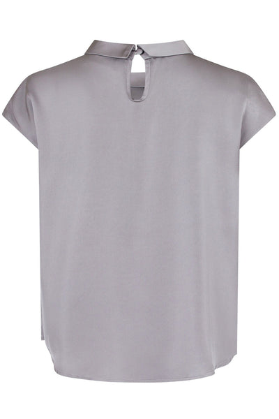 Fleur Drapy Satin Grey - 160990 Thumbnail