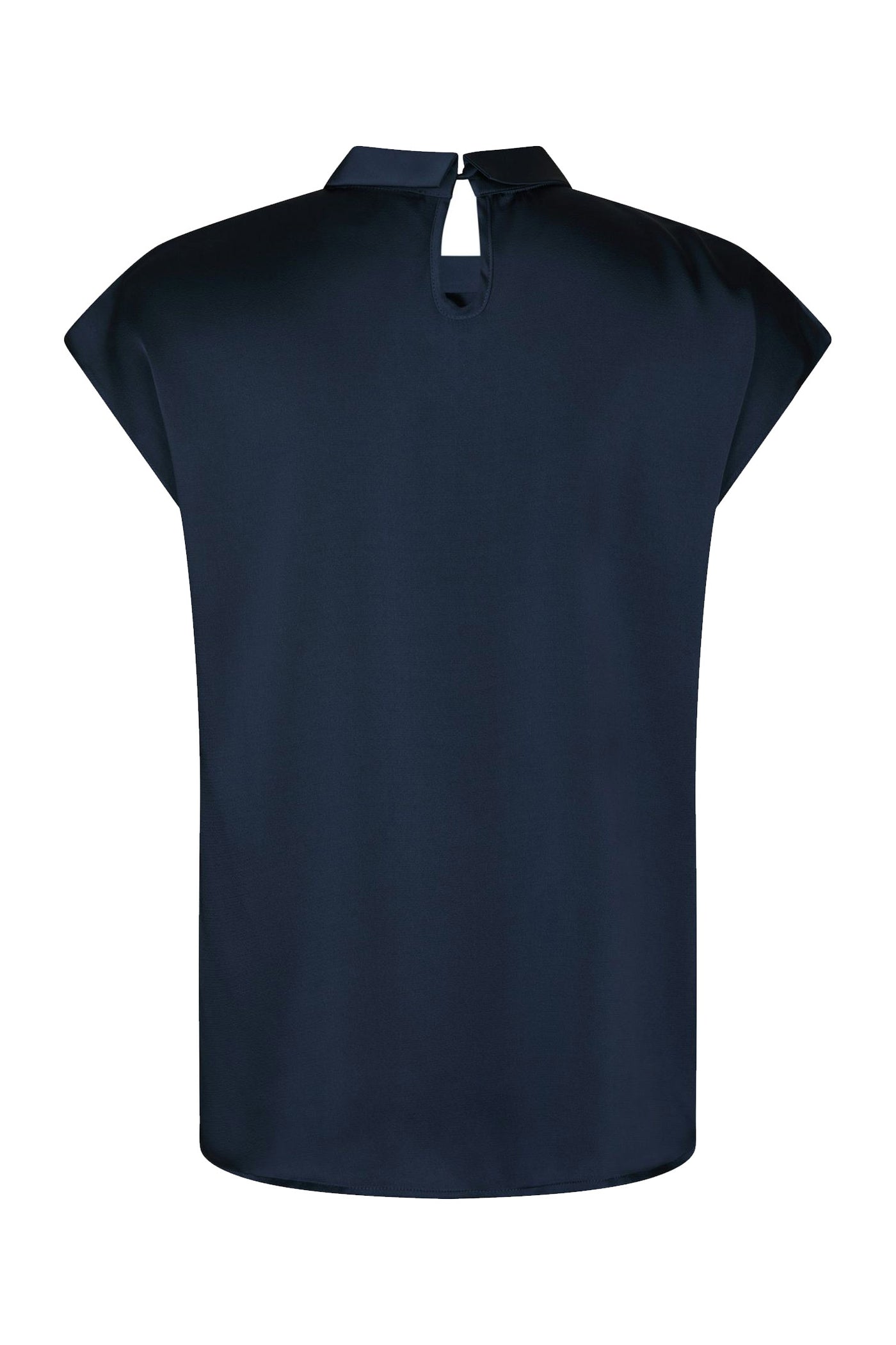 Fleur Drapy Satin Navy - 160990