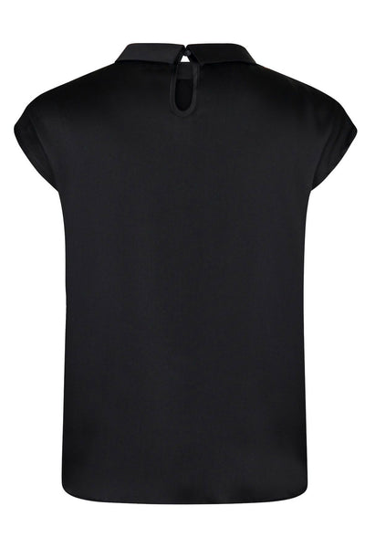 Fleur Drapy Satin Black - 160990 Thumbnail