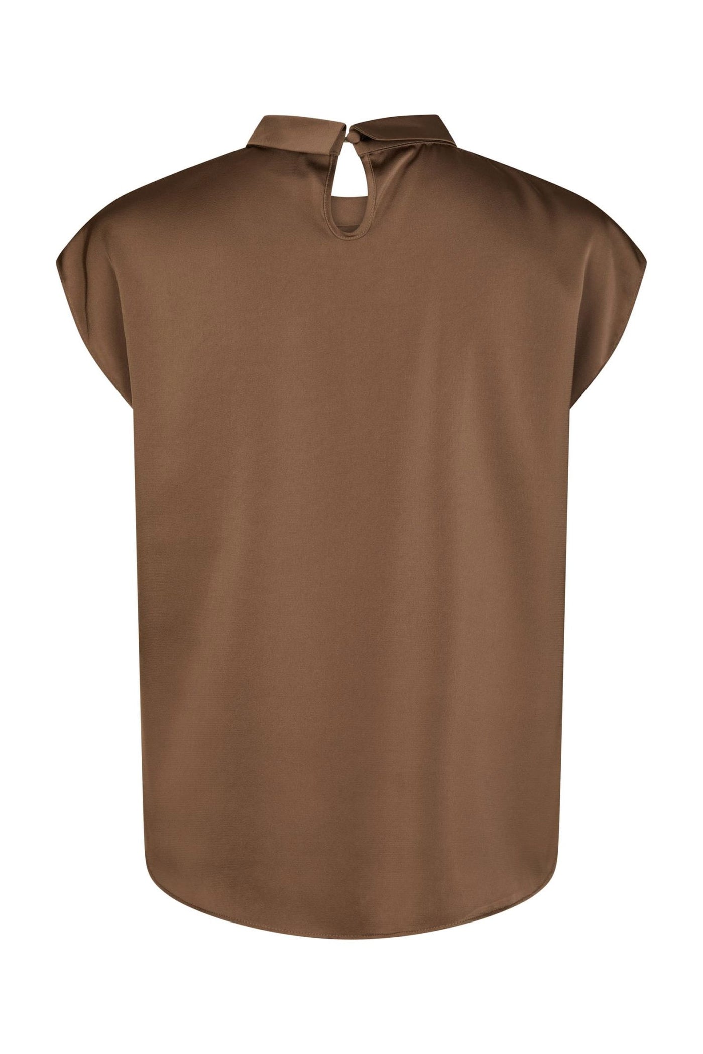Fleur Drapy Satin Dusty Brown - 160990