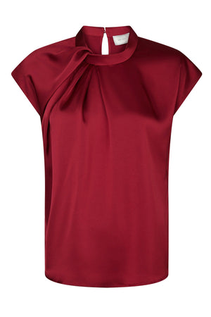 Fleur Drapy Satin Wine - 160990