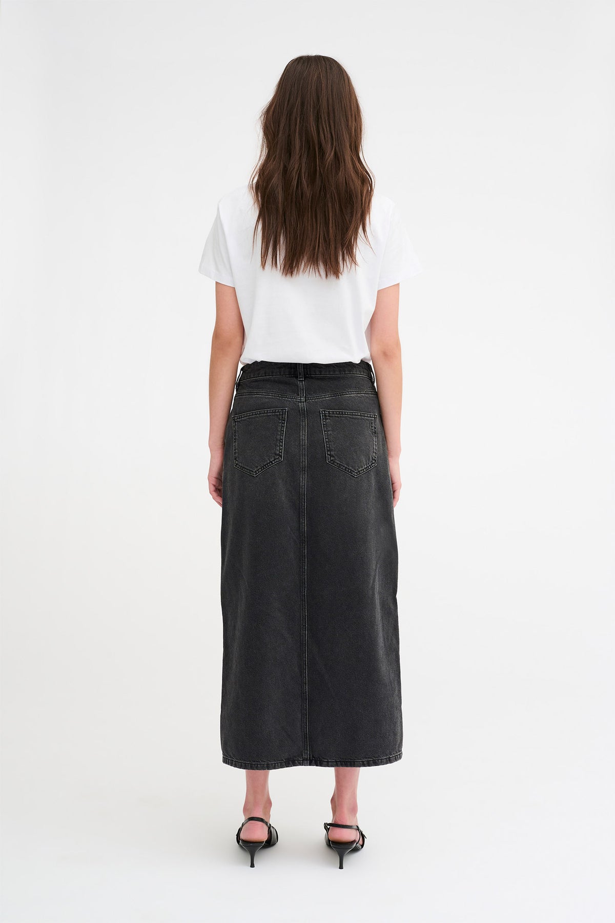 MWLouis Wrap 123 Skirt Black Wash - 10703793