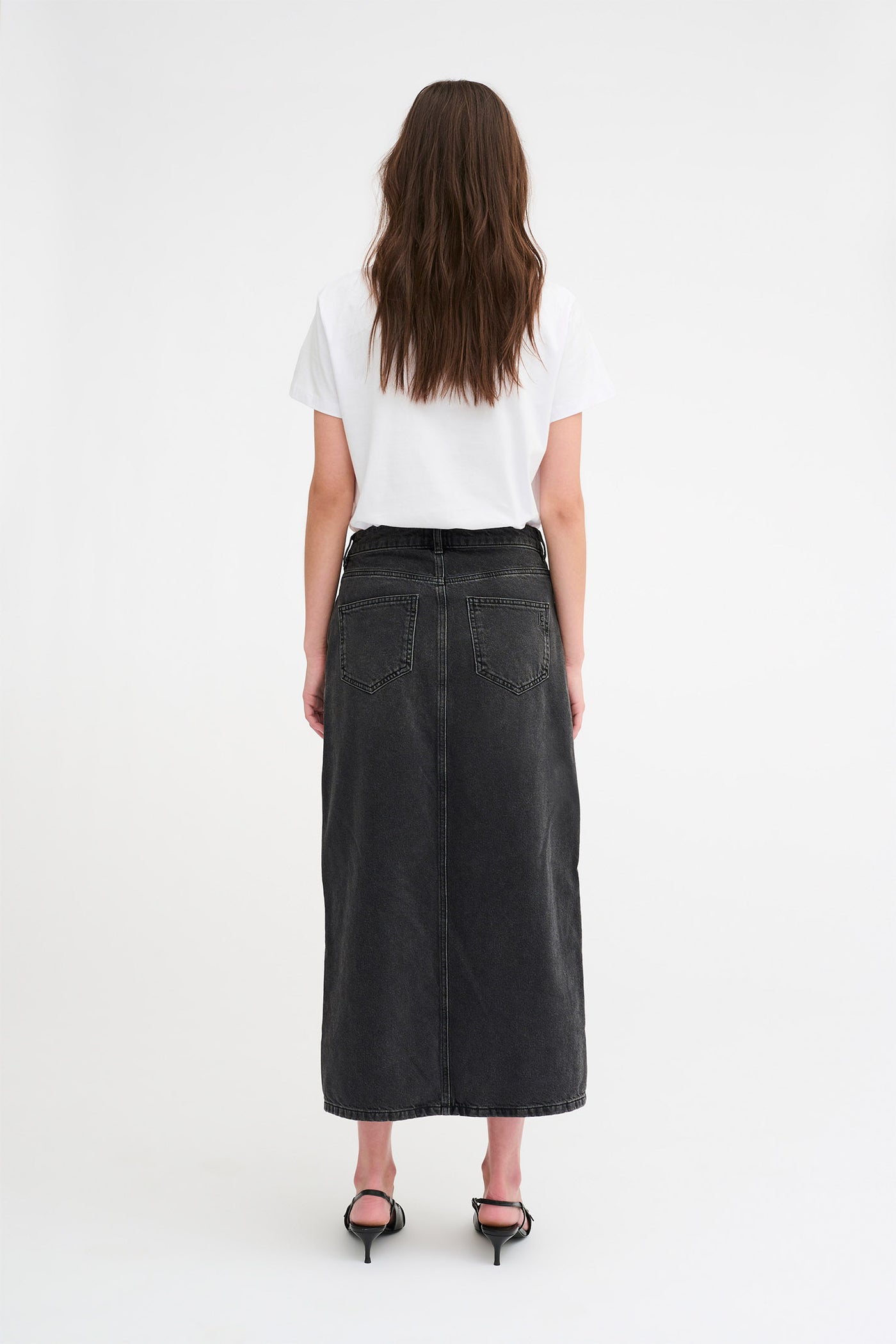 MWLouis Wrap 123 Skirt Black Wash - 10703793