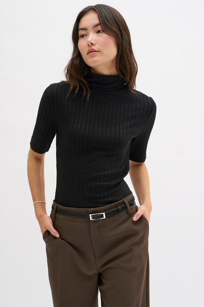 JanniMW Rollneck Blouse Black - 10704466 Thumbnail