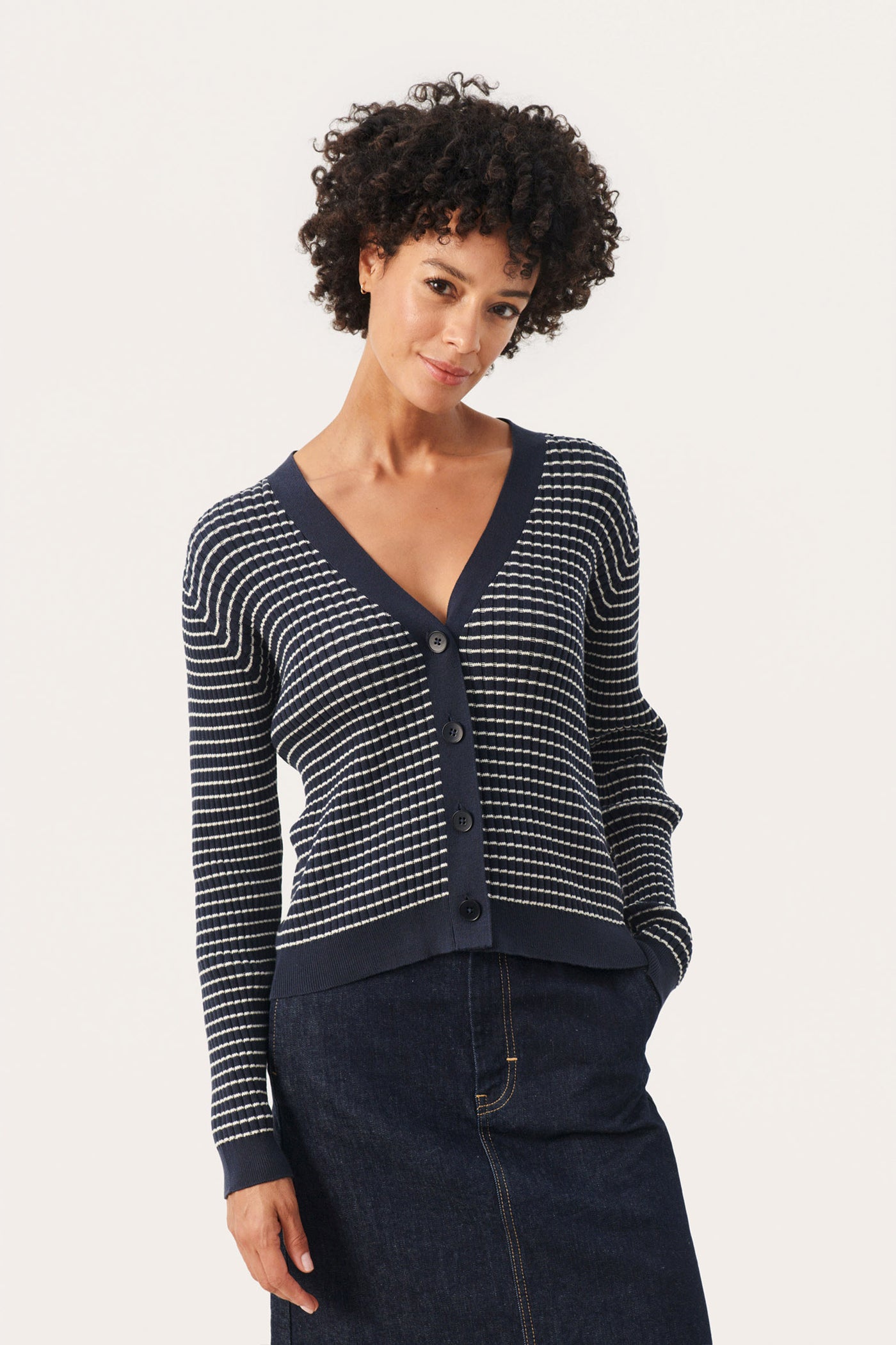 FlickaPW PU Dark Navy Stripe - 30308304
