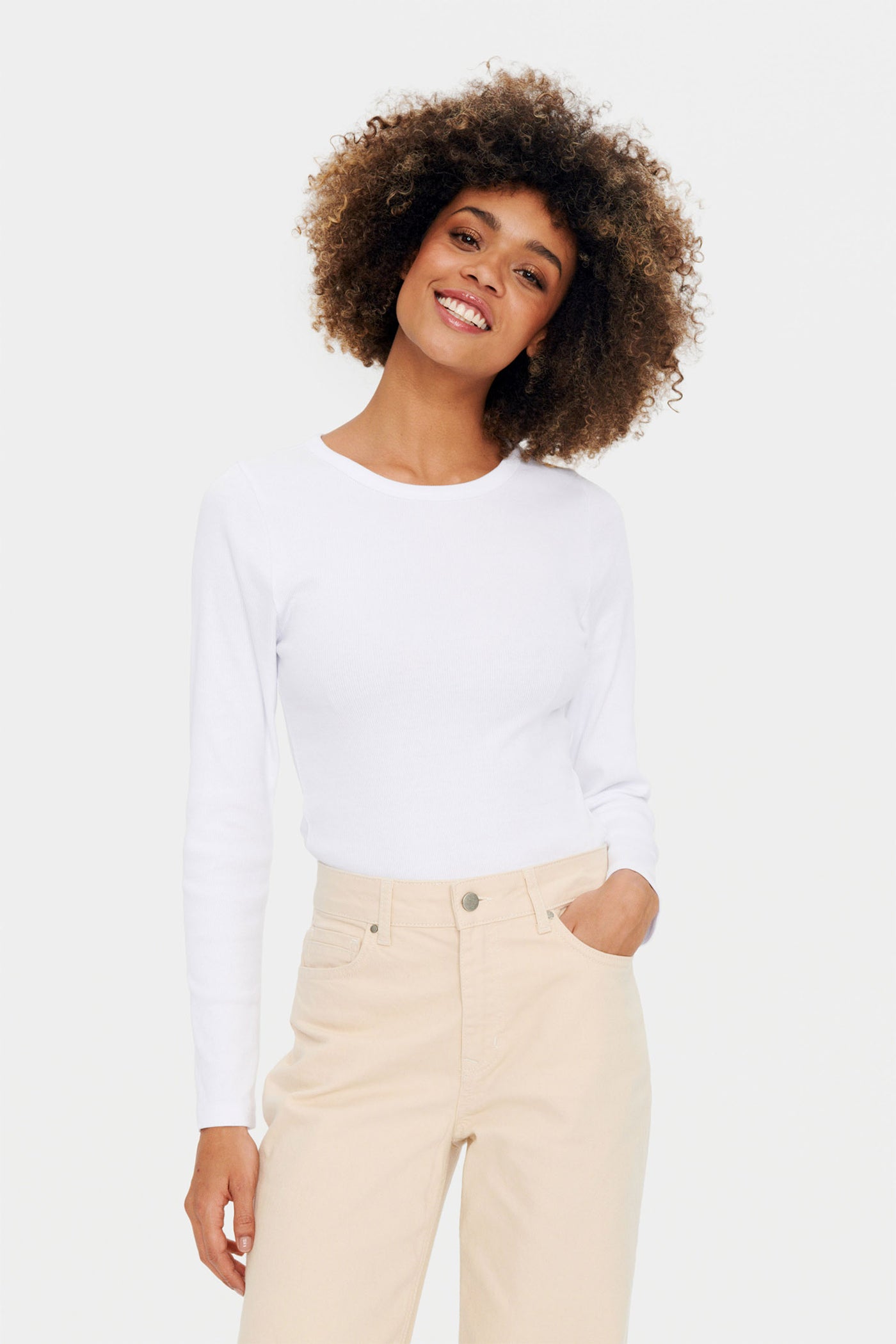AstaSZ LS Blouse Bright White - 30513054