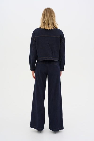LaraMW 115 Jacket Dark Blue Un-Wash - 10704572 Thumbnail