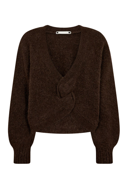 CozyCC Twist Back Knit 83-Mocca - 32127 Thumbnail