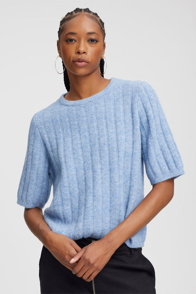 AlphaGZ SS tee NOOS Illution Blue melange - 10908802 Thumbnail