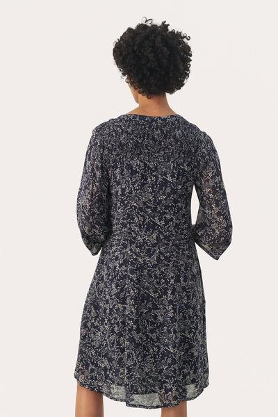 ElkaPW DR Dark Navy Scattered Flower - 30308413 Thumbnail