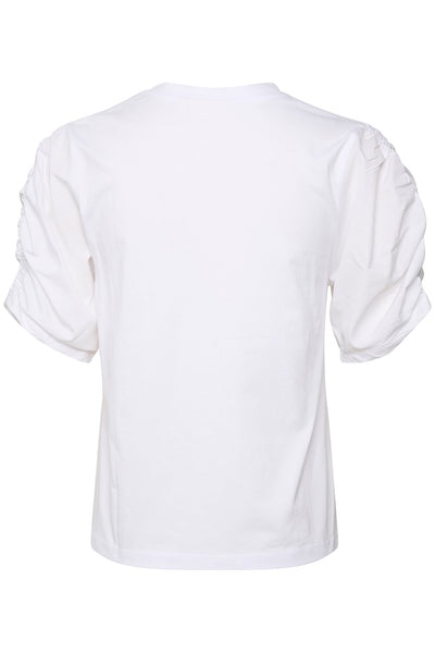 PayanaIW woven trim Tshirt Pure white - 30109204 Thumbnail