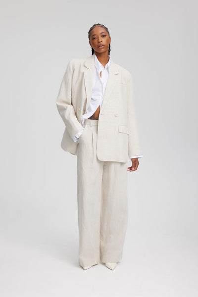 LizaGZ linen blazer NOOS Tammy Light Sand - 10908813 Thumbnail
