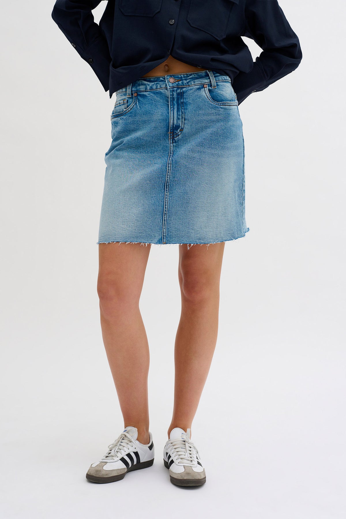 DangoMW 144 Skirt Light Blue Retro Wash - 10704647