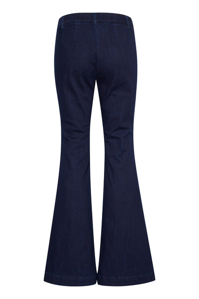 AyoMW 158 High Bootcut Y Dark Blue Un-Wash - 10704661 Thumbnail