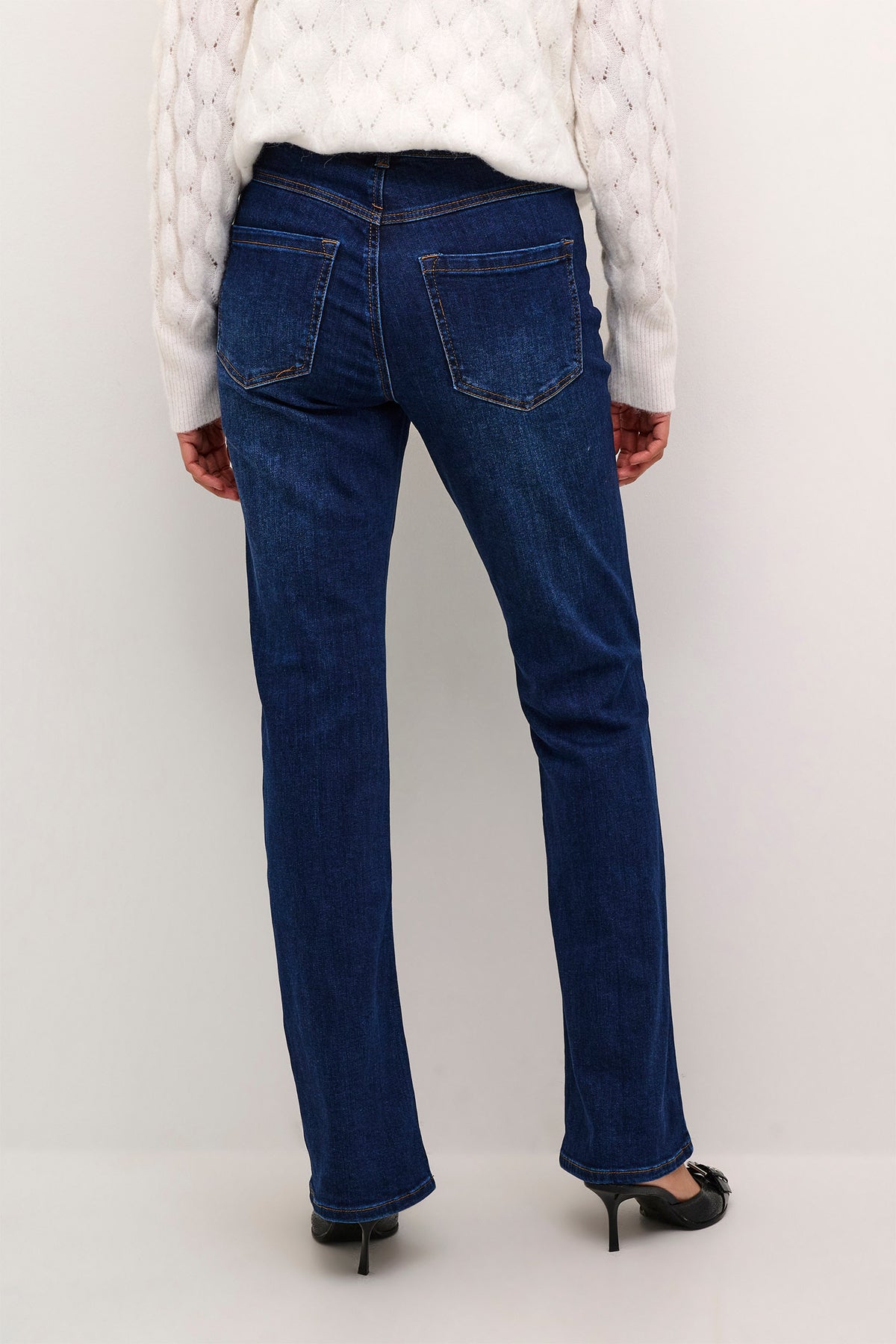 KAsinem Flared Jeans Dark Blue Denim - 10508464