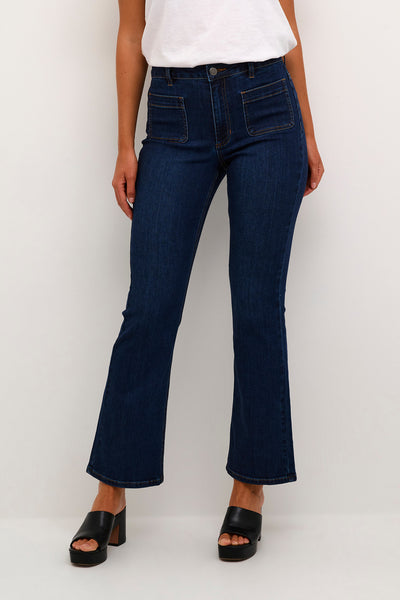 KAsinem Flared Jeans Medium Blue Denim - 10508464 Thumbnail