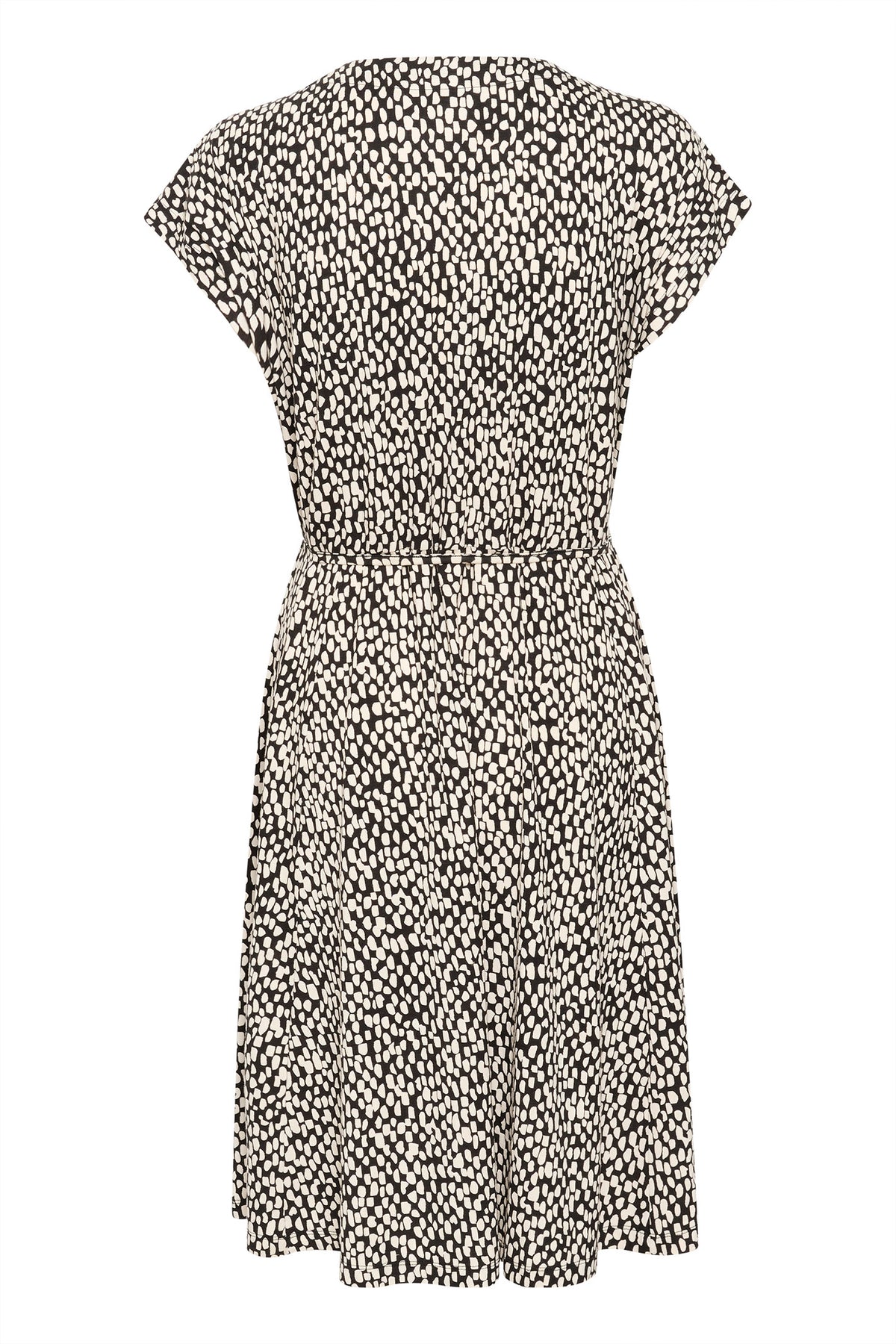 KAbella Jersey Dress Black/Chalk Graphic Dot