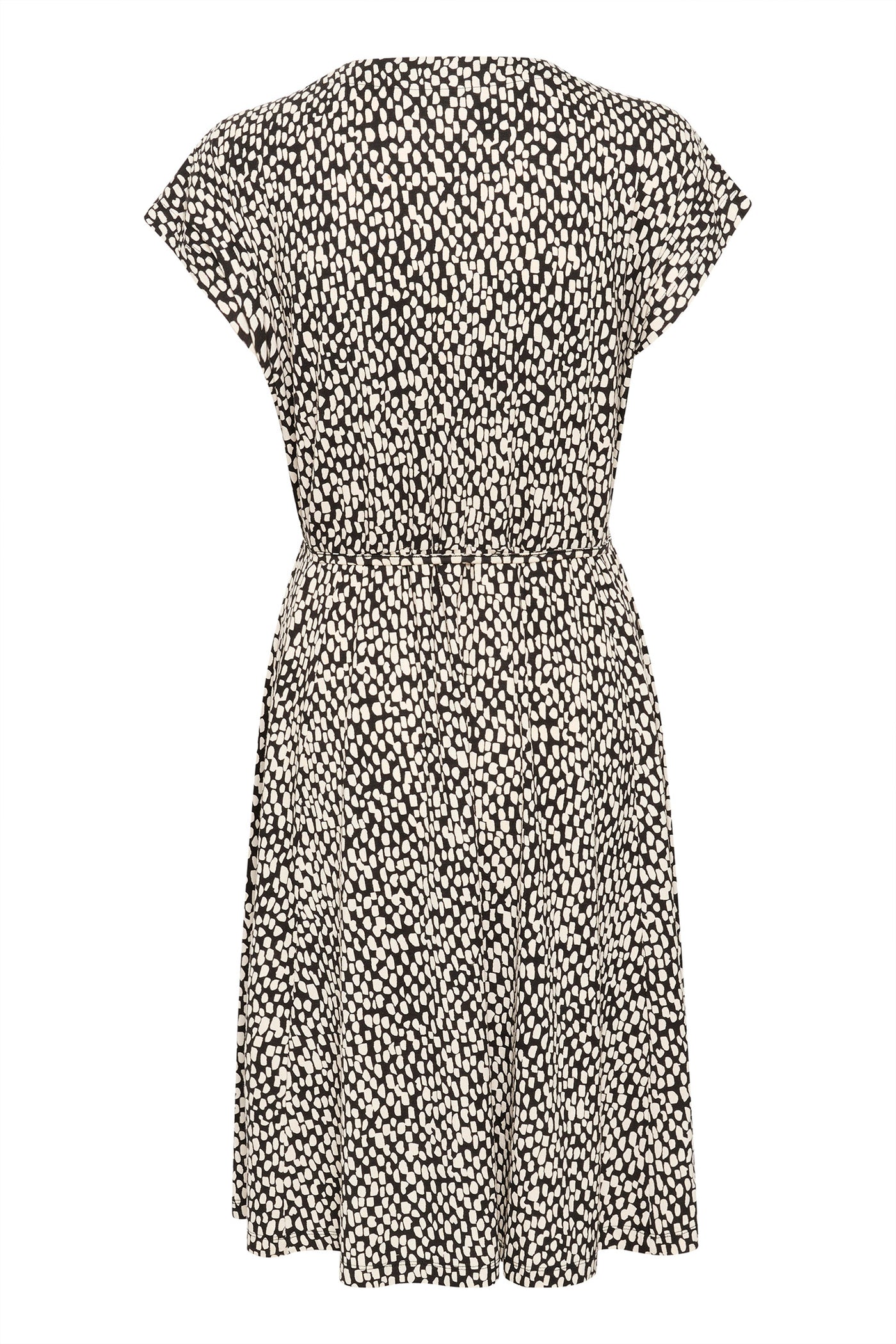 KAbella Jersey Dress Black/Chalk Graphic Dot