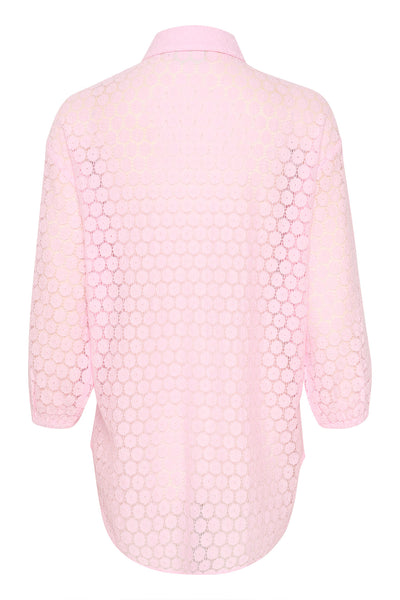 KAloren Lace Shirt Pink Mist - 10508509 Thumbnail