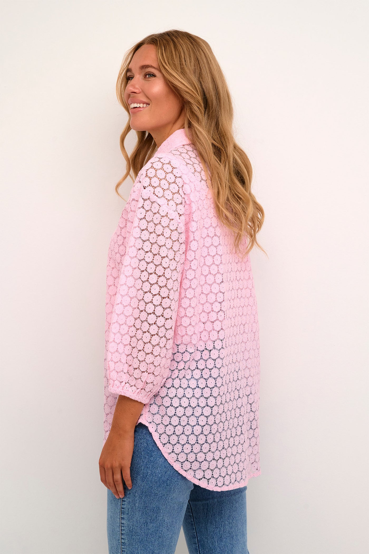 KAloren Lace Shirt Pink Mist - 10508509