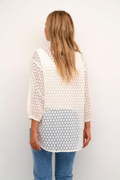KAloren Lace Shirt Chalk - 10508509 Thumbnail