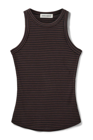 SNOS434 7141 Dark Brown Black striped - SNOS434
