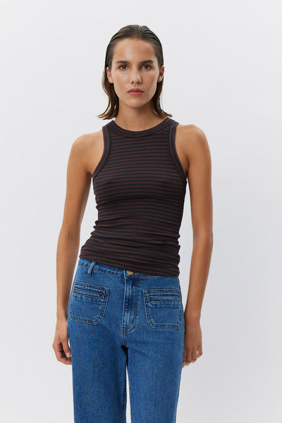 SNOS434 7141 Dark Brown Black striped - SNOS434 Thumbnail