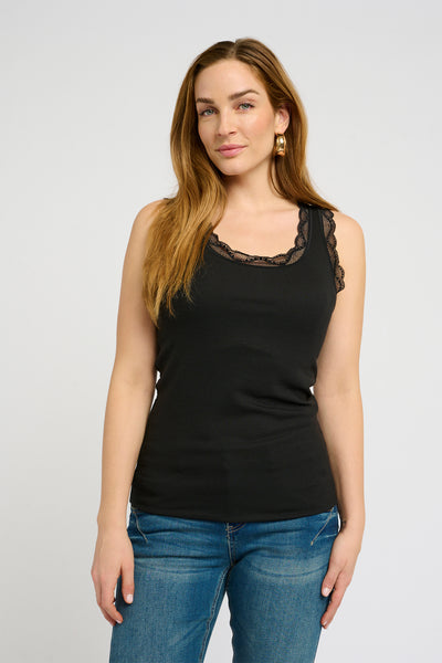 Vanessa top Pitch Black - 10602820 Thumbnail