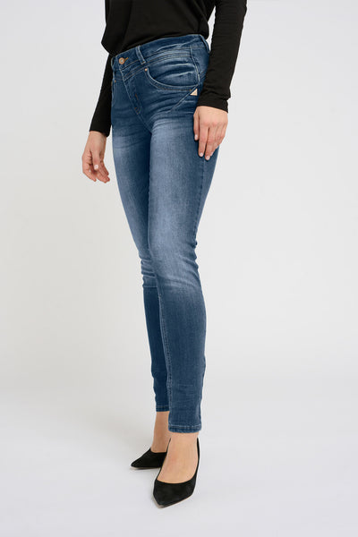 Amalie Jeans Shape fit Rich Blue Denim - 10604221 Thumbnail