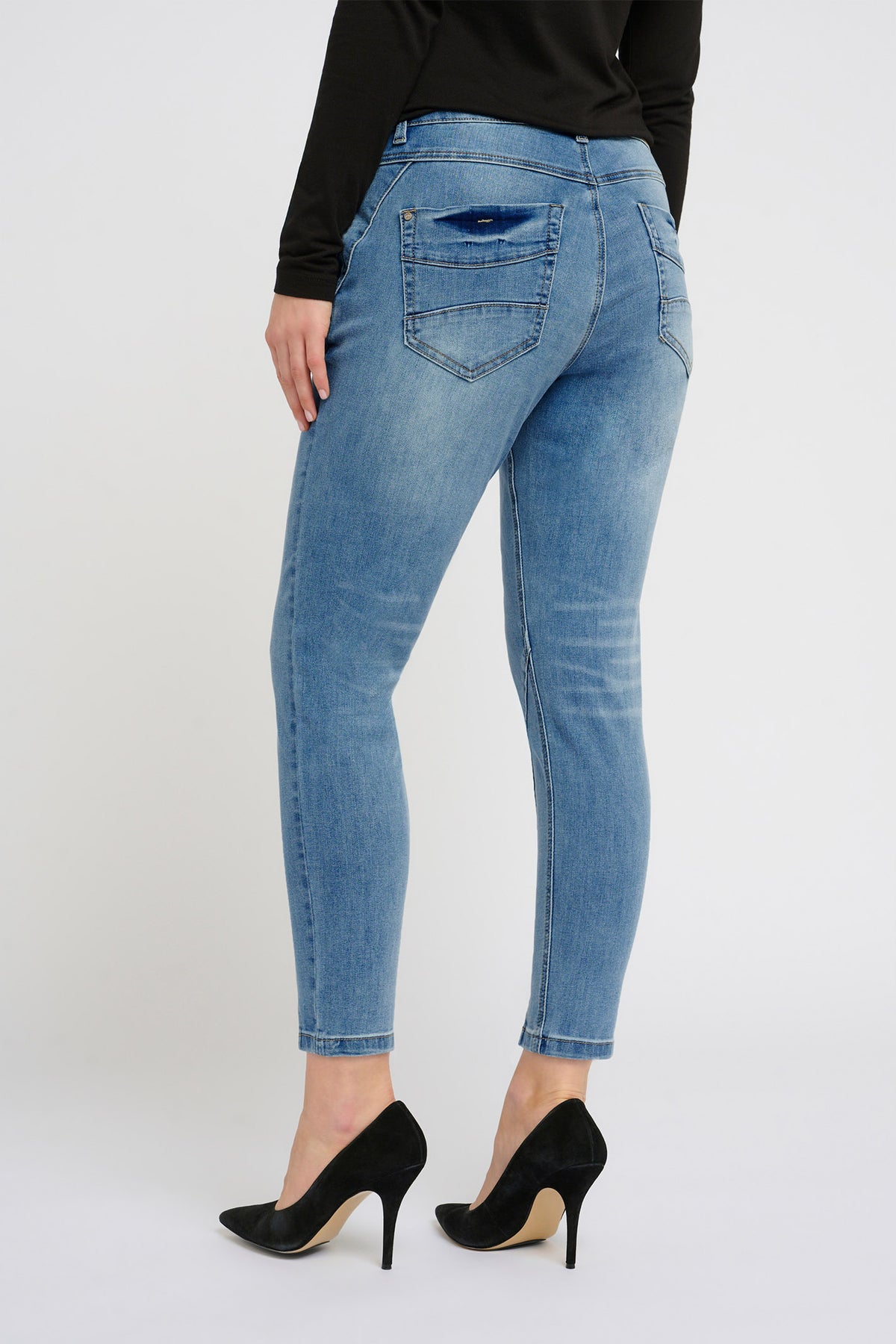 CRholly Jeans - Baiily Fit 7/8 Light Blue Denim - 10607289