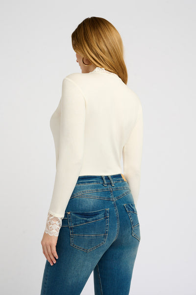 CRTrulla Jersey Blouse Eggnog - 10610672 Thumbnail