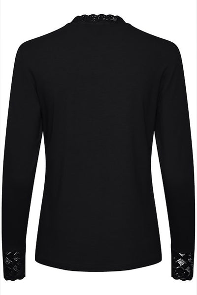 CRTrulla Jersey Blouse Pitch Black - 10610672 Thumbnail