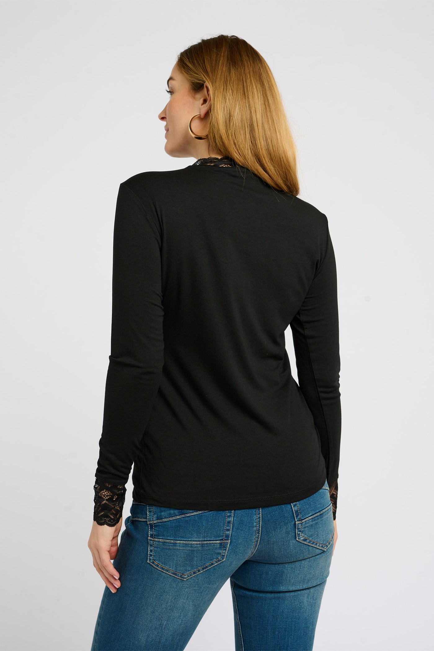 CRTrulla Jersey Blouse Pitch Black - 10610672