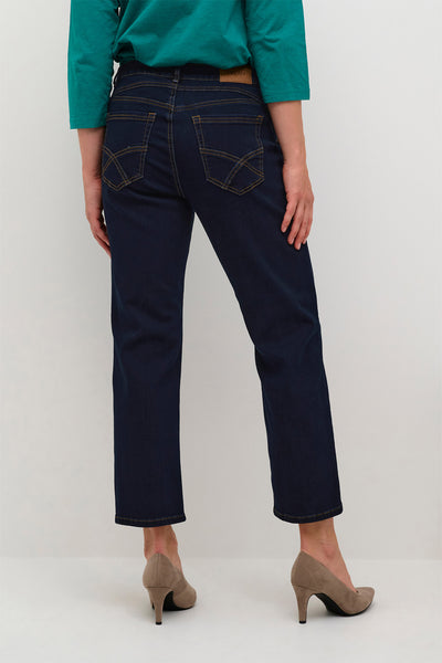 CRRaja 7/8 Jeans - Baiily Fit Rinse Dark Blue Denim - 10612151 Thumbnail