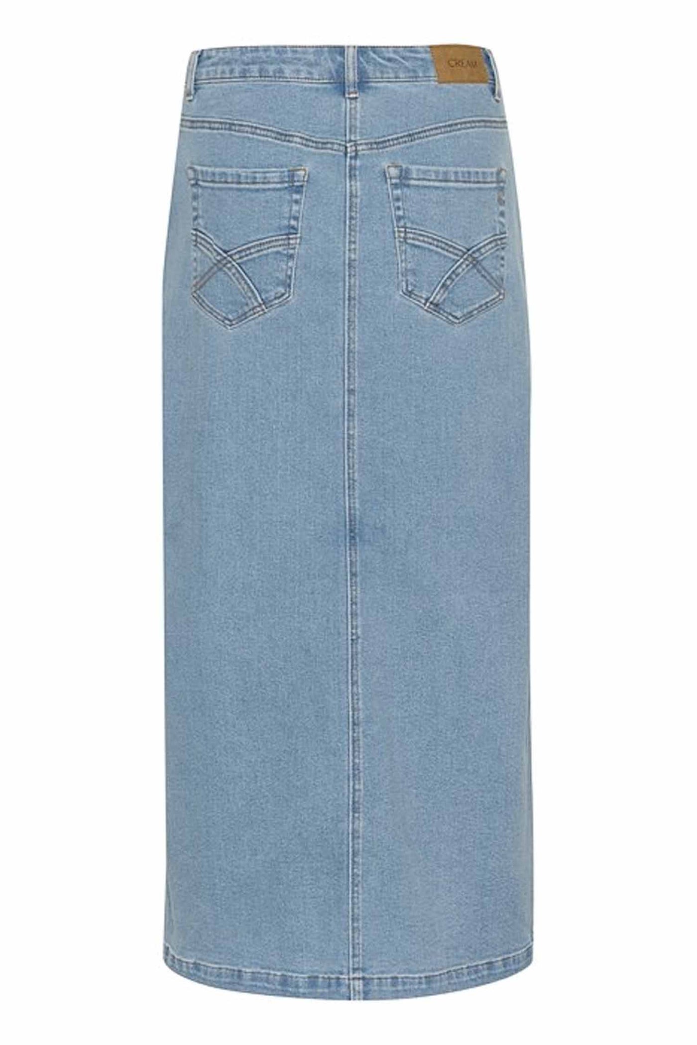 CREbba Denim Skirt Beaverly Light Blue Denim - 10612261