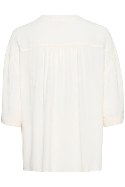SLLayna Shirt SS Whisper White - 30407339 Thumbnail