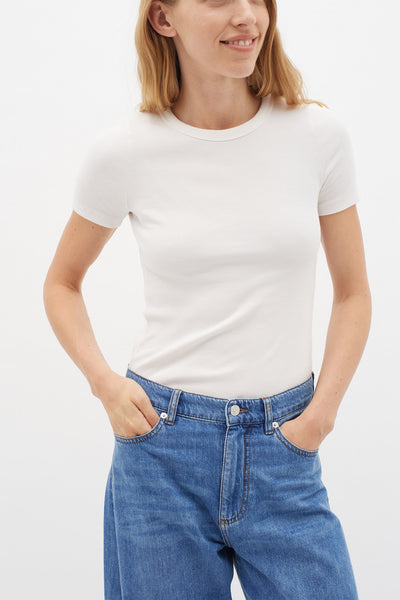 LolahIW Base Tee Whisper White - 30109346 Thumbnail