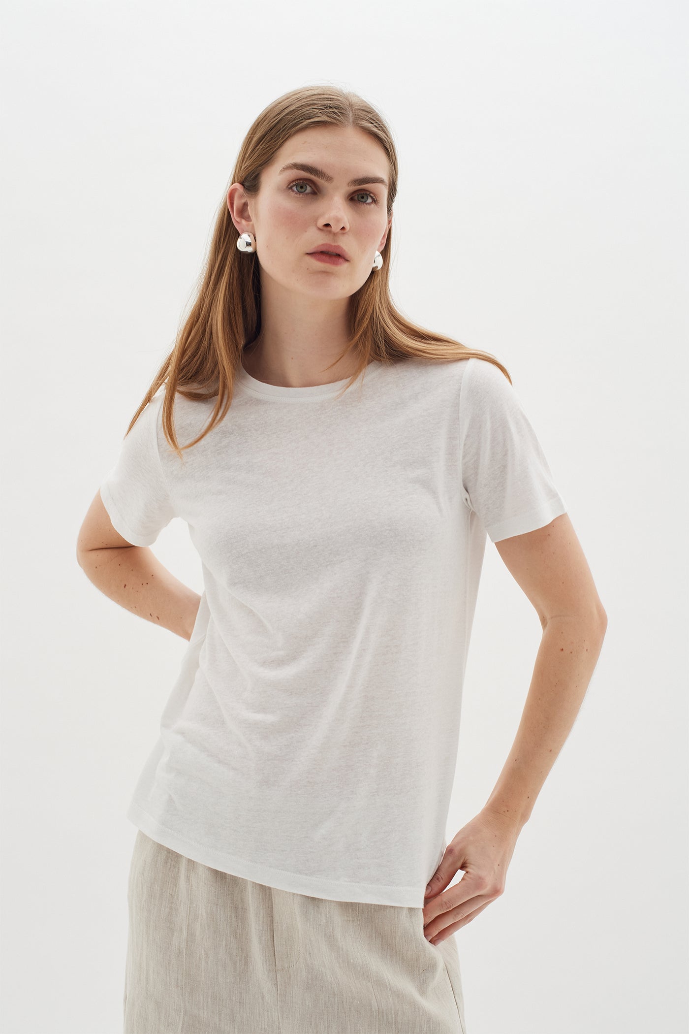 ElisabethIW Alma Tshirt Pure white - 30109375