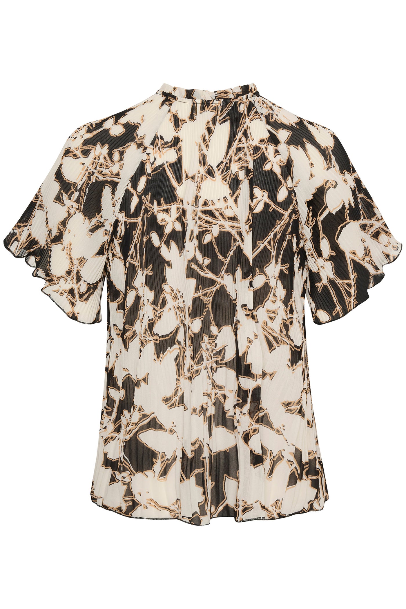 HendraIW Top Black Silhuette Flowers - 30109418