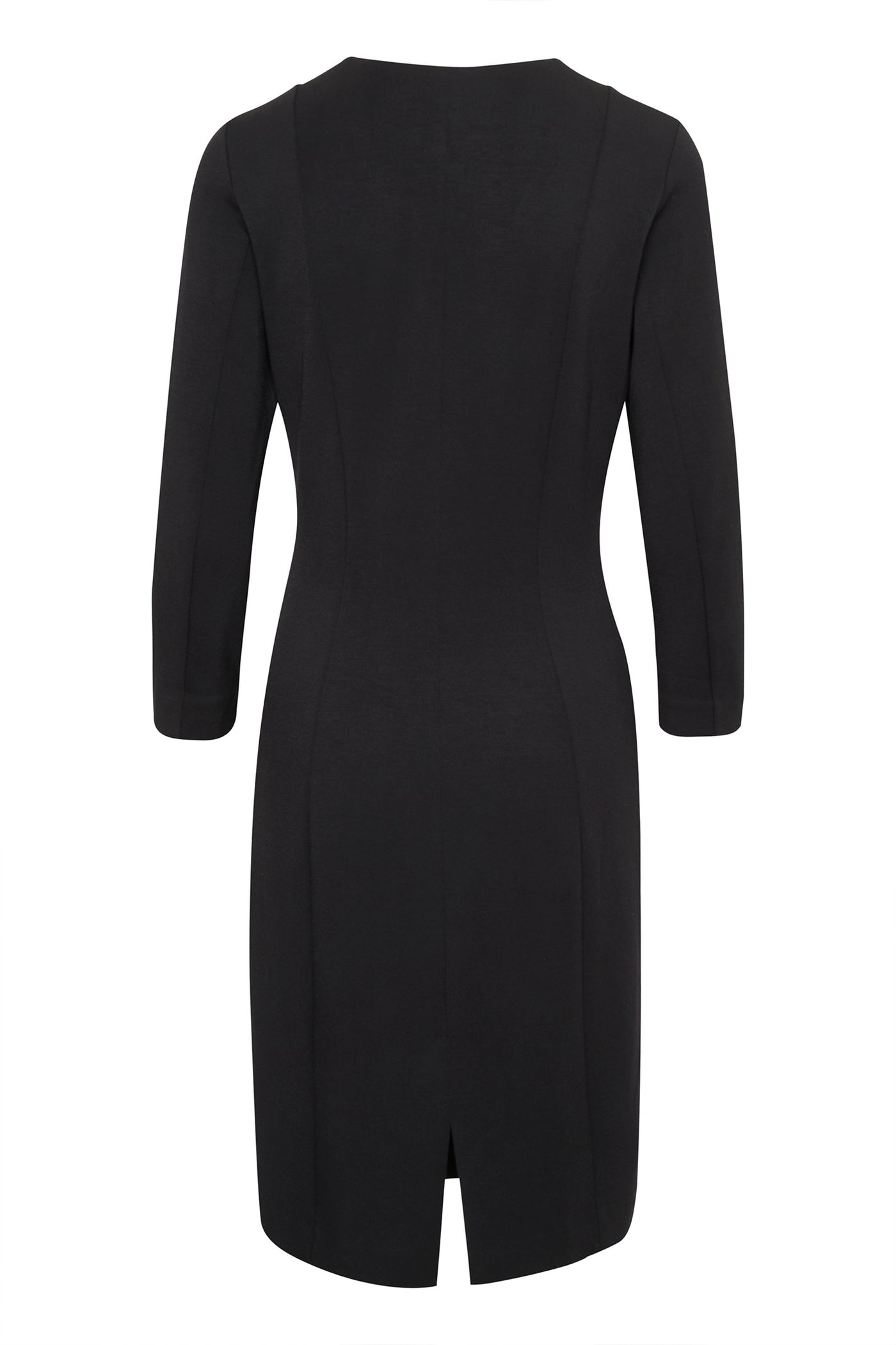 PannieIW Fitted Dress Black - 30109484