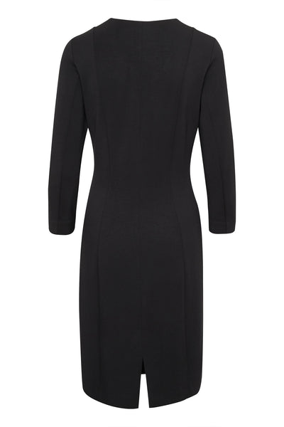 PannieIW Fitted Dress Black - 30109484 Thumbnail