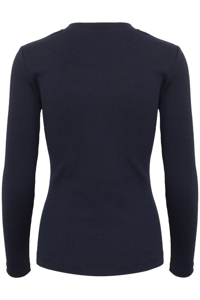 DagnaIW V-Neck LS Marine Blue - 30109586 Thumbnail