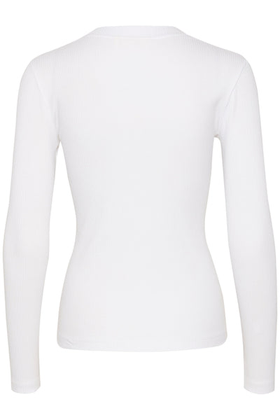 DagnaIW V-Neck LS Pure white - 30109586 Thumbnail