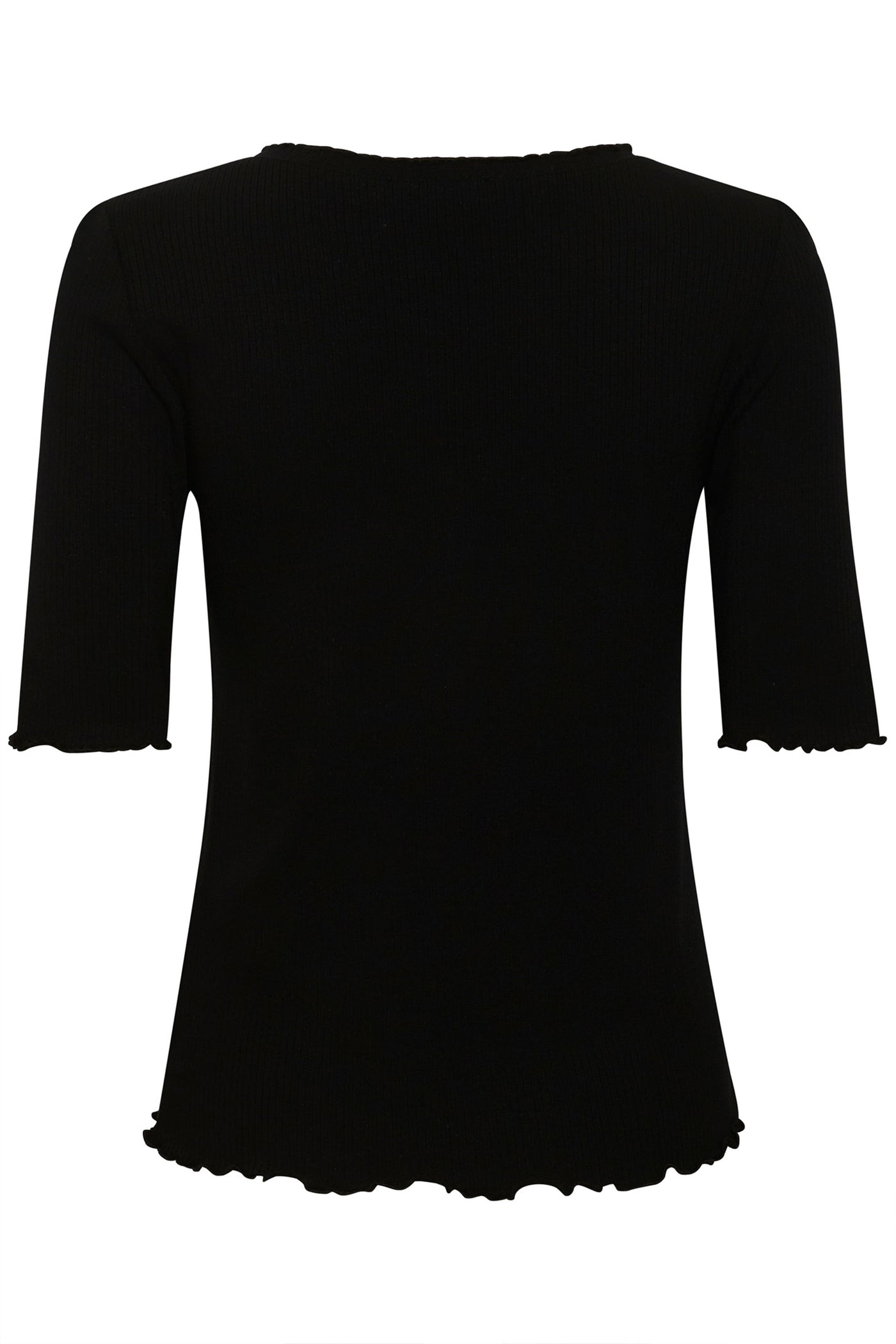CRRibba s/s Blouse Pitch Black