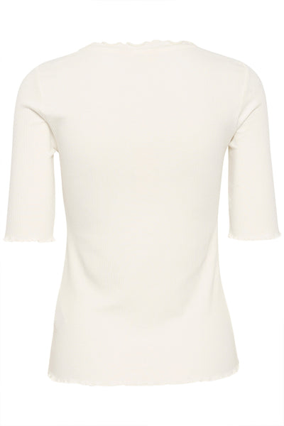 CRRibba s/s Blouse Snow White - 10611076 Thumbnail