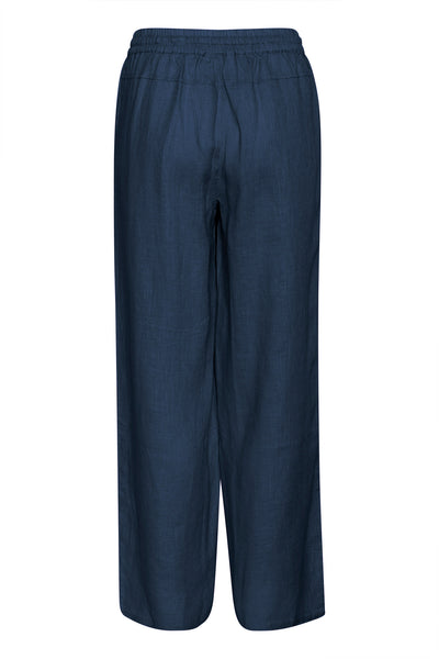 CRBellis Linen Pant Dress Blues - 10611574 Thumbnail